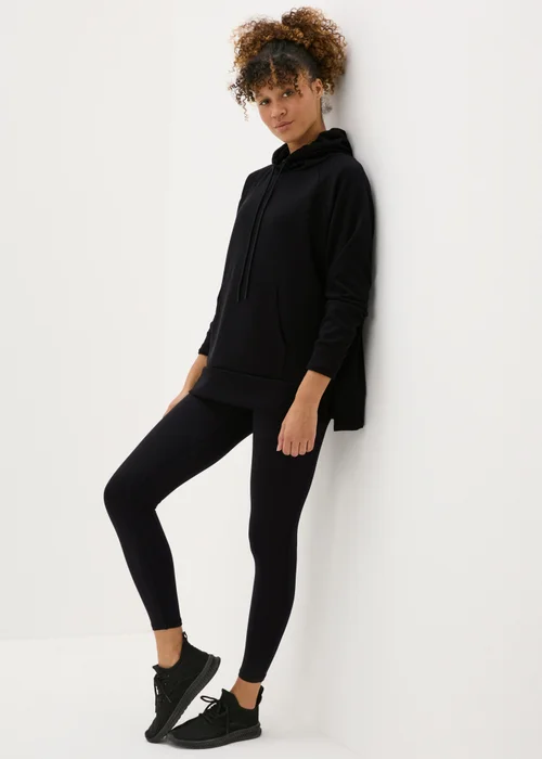 Souluxe Black Longline Hoodie - Small Image 3