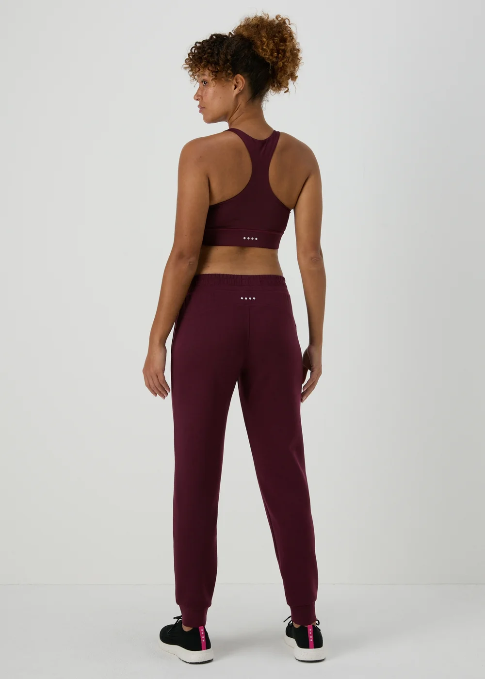 Souluxe Burgundy Jogging Bottoms - S Image 2