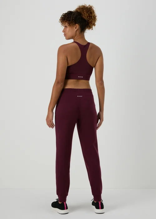 Souluxe Burgundy Jogging Bottoms - S Image 2