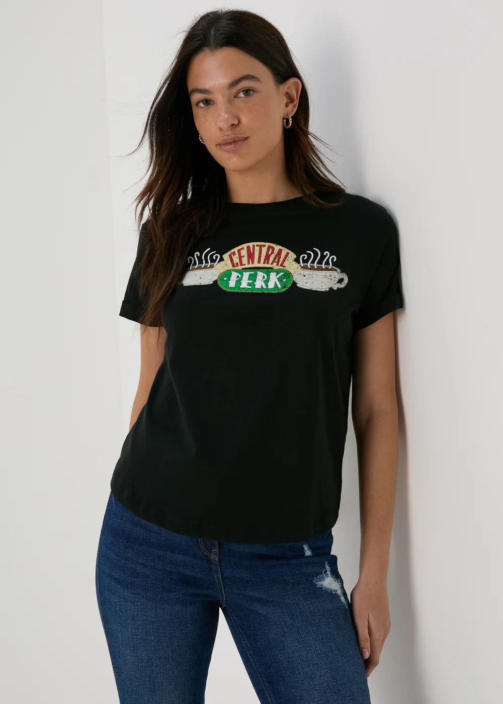 Friends Black Central Per T-Shirt - S Image 1