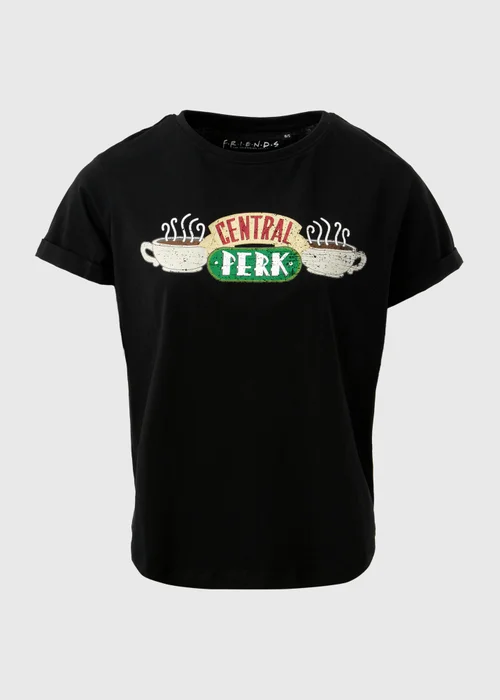 Friends Black Central Per T-Shirt - S Image 5