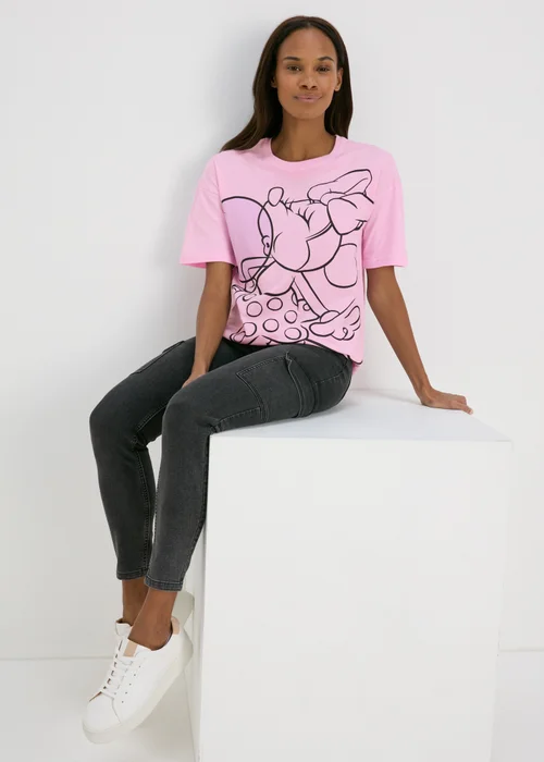 Disney Pink Minnie Bubble Gum T-Shirt - Small Image 4