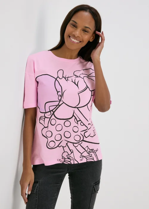 Disney Pink Minnie Bubble Gum T-Shirt - Small Image 1