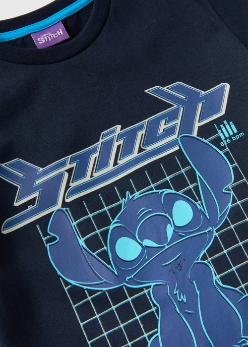 Disney Kids Navy Stitch T-Shirt (1-7yrs) - 1 to 1 half years Image 2