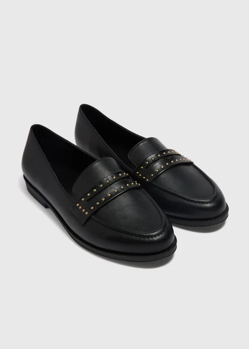 Black Basic Stud Loafers - Size 3 Image 1