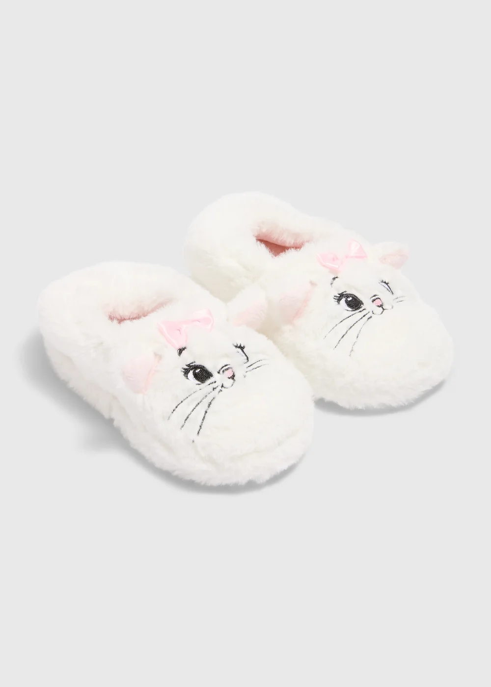 Disney Girls Cream Marie Slippers (Younger 4-12) - 6 Infant Image 1