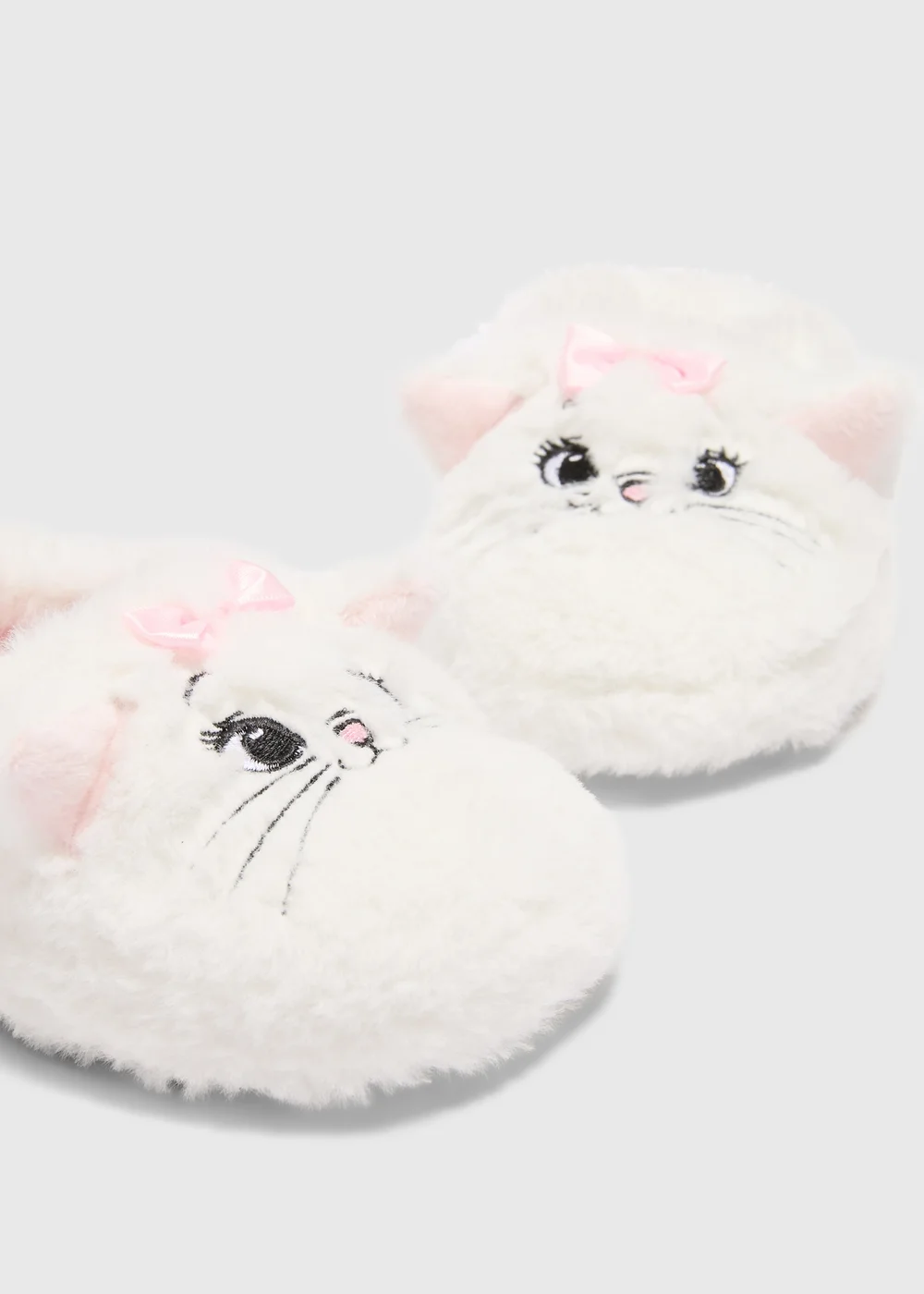 Disney Girls Cream Marie Slippers (Younger 4-12) - 6 Infant Image 2
