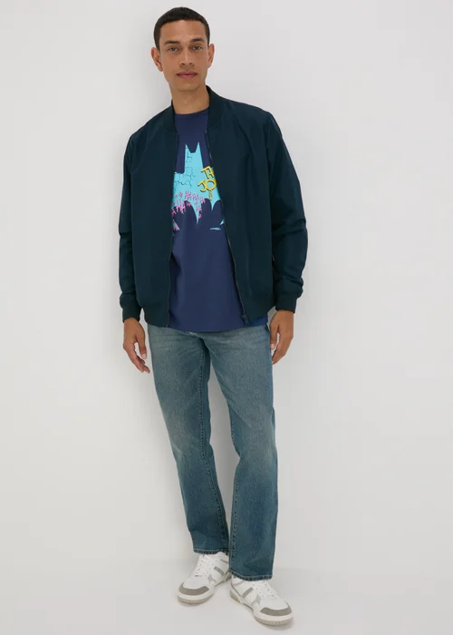 Navy Batman Joker T-Shirt - S Image 4