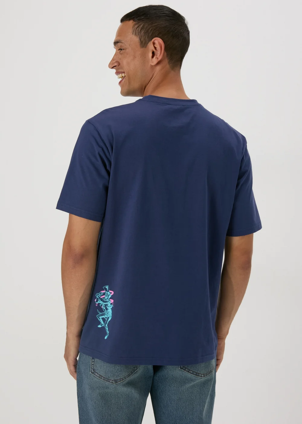 Navy Batman Joker T-Shirt - S Image 2