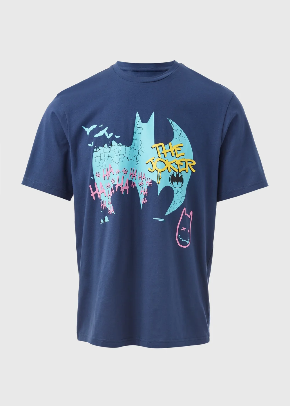 Navy Batman Joker T-Shirt - S Image 5