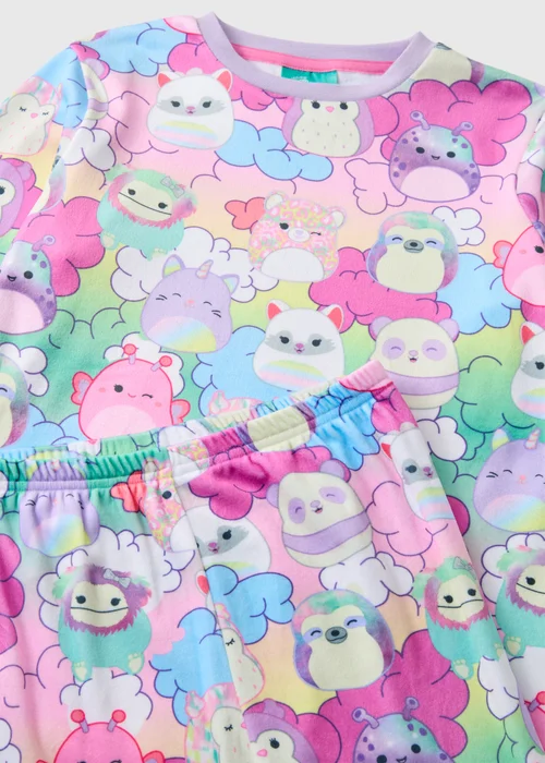 Squishmallows Girls Multicolour Pyjama Set (4-13yrs) - Age 4 Years Image 2