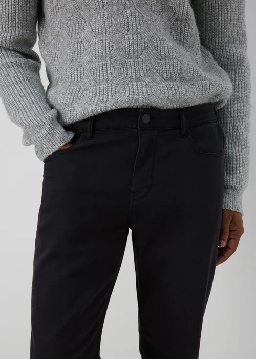 Navy Dyed Straight Fit Jeans - 30 Waist Regular Image 3