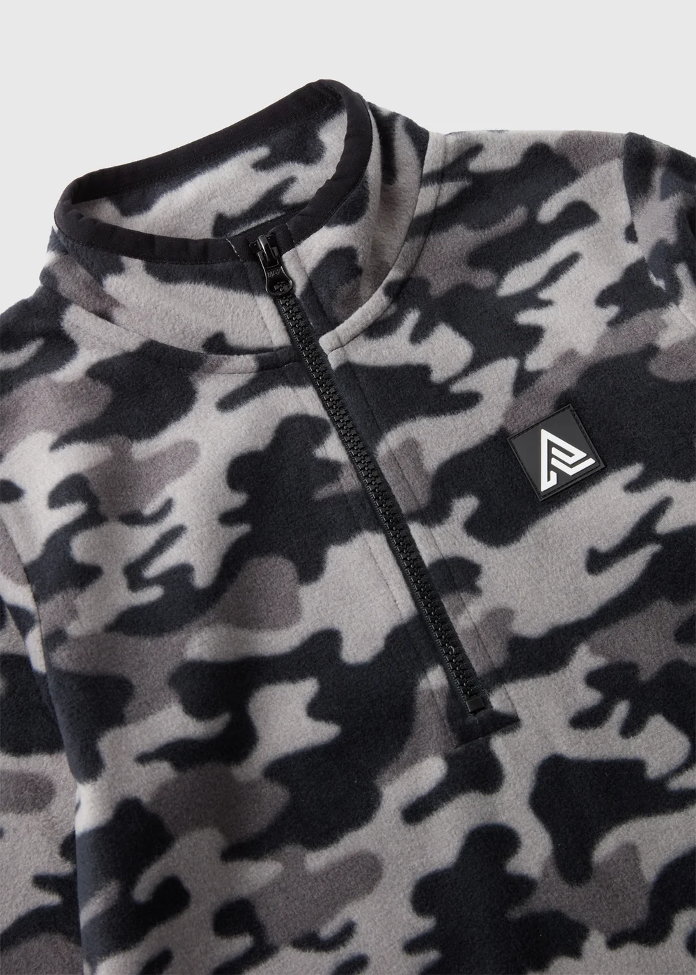 Boys Grey Camouflage Fleece Jumper (7-15yrs) - 7 Yrs Image 2