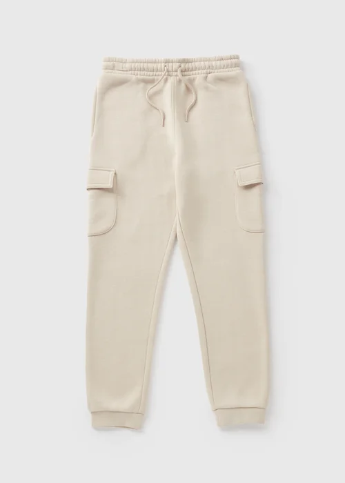 Boys Stone Cargo Jogging Bottoms (7-15yrs) - Age 7 Years Image 1