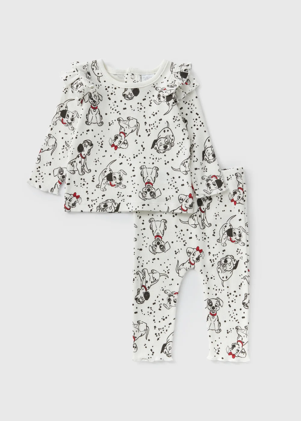 Disney Baby Cream 101 Dalmatians Top & Leggings Set (Newborn-18mths) - 0-3 months Image 1