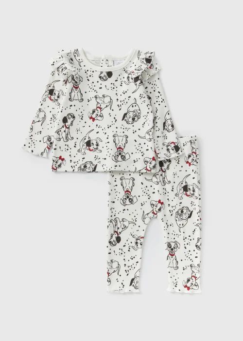 Disney Baby Cream 101 Dalmatians Top & Leggings Set (Newborn-18mths) - 0-3 months Image 1
