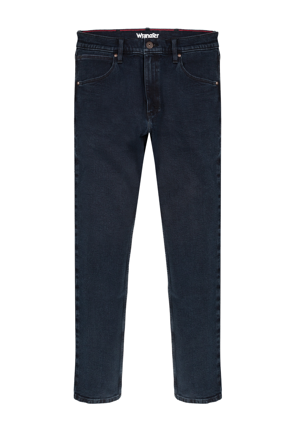 Wrangler Blue Black Stretch Straight Fit Jeans - 30 R Image 4