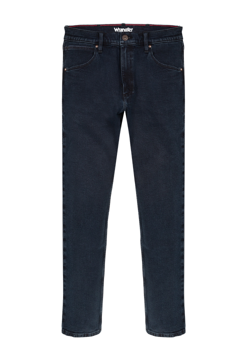 Wrangler Blue Black Stretch Straight Fit Jeans - 30 R Image 4