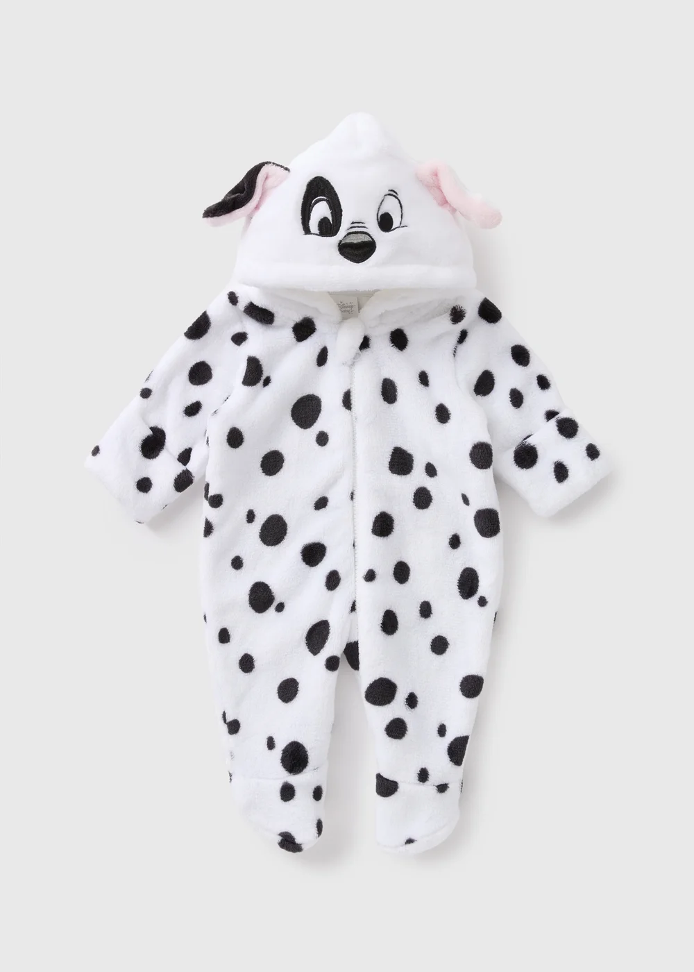 Baby Cream Fleece Dalmatians Pramsuit (Newborn-18mths) - 0-3 months Image 1