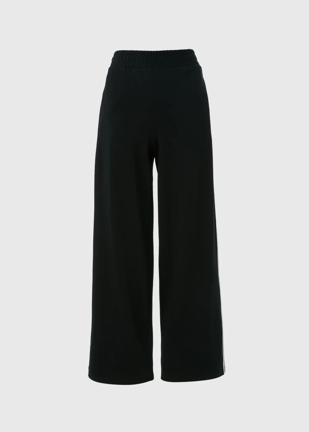 Black Side Stripe Wide Leg Trousers - 8 Image 5