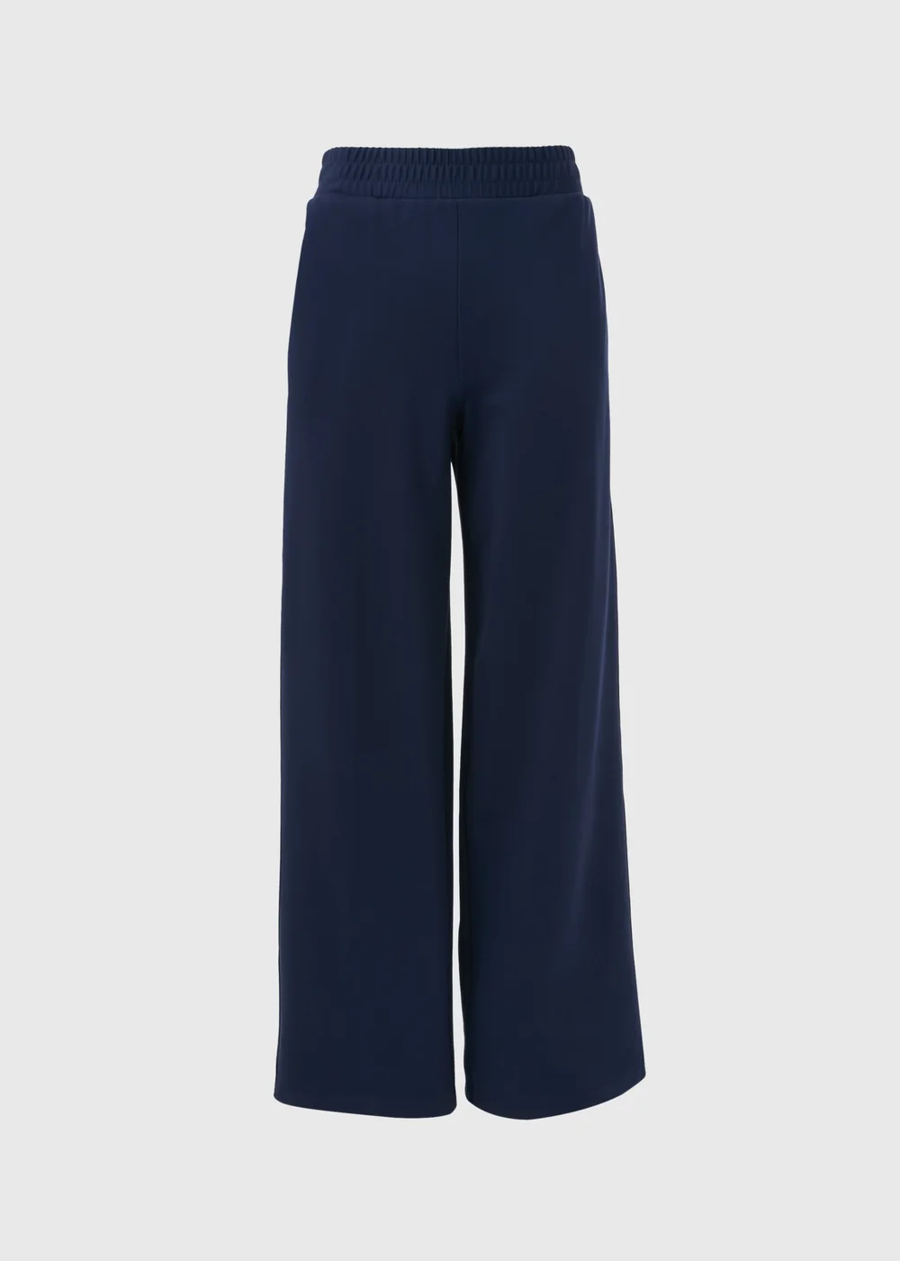 Navy Side Stripe Wide Leg Trousers - 8 Image 5