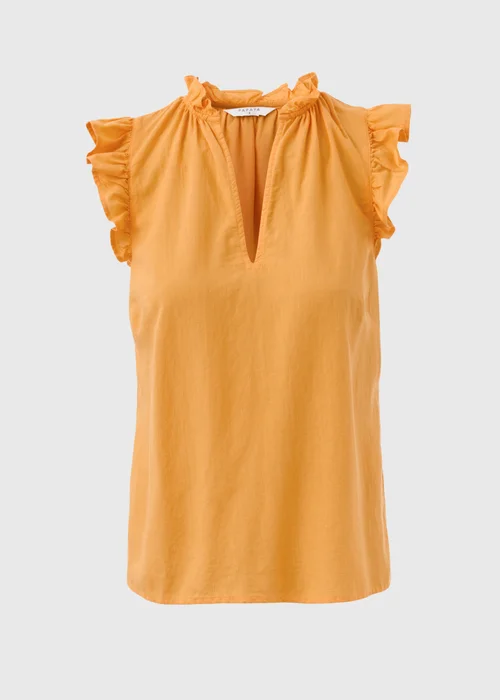 Yellow Frill Sleeve Blouse - 8 Image 5