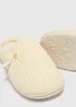 Cream Hidden Support Mule Slippers - Small Image 2