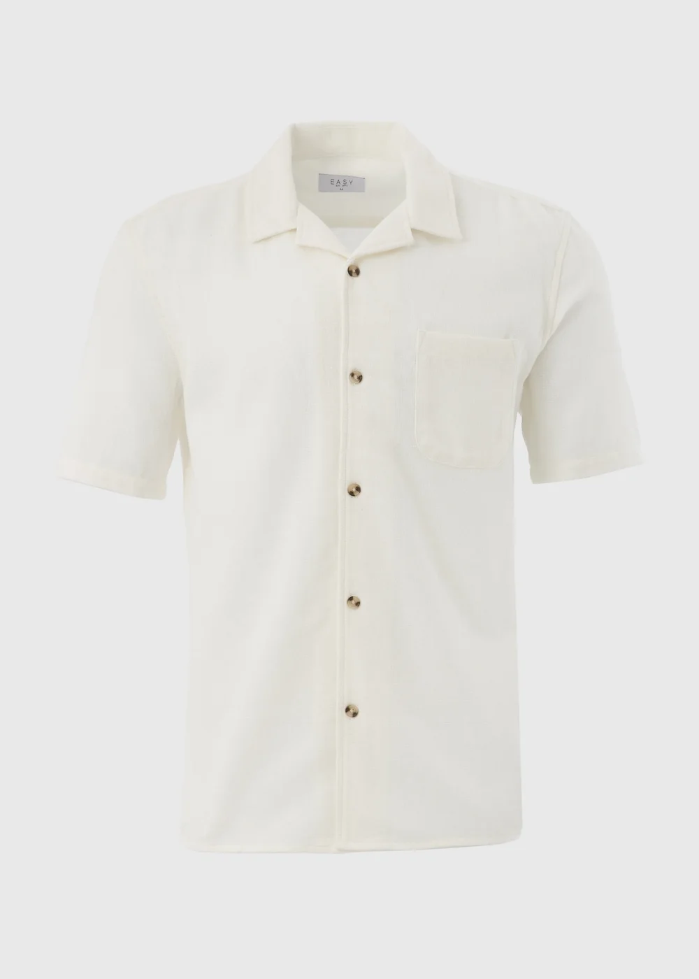 Ecru Textured Cloth Shirt - S Image 5
