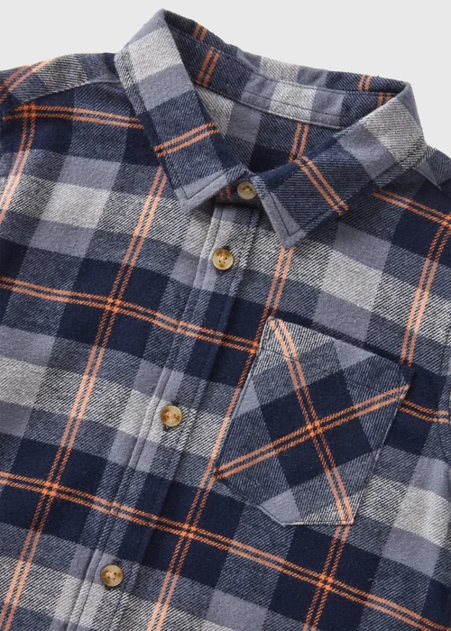 Boys Navy Checked Shirt (1-7yrs) - 1-1.5 Yrs Image 2