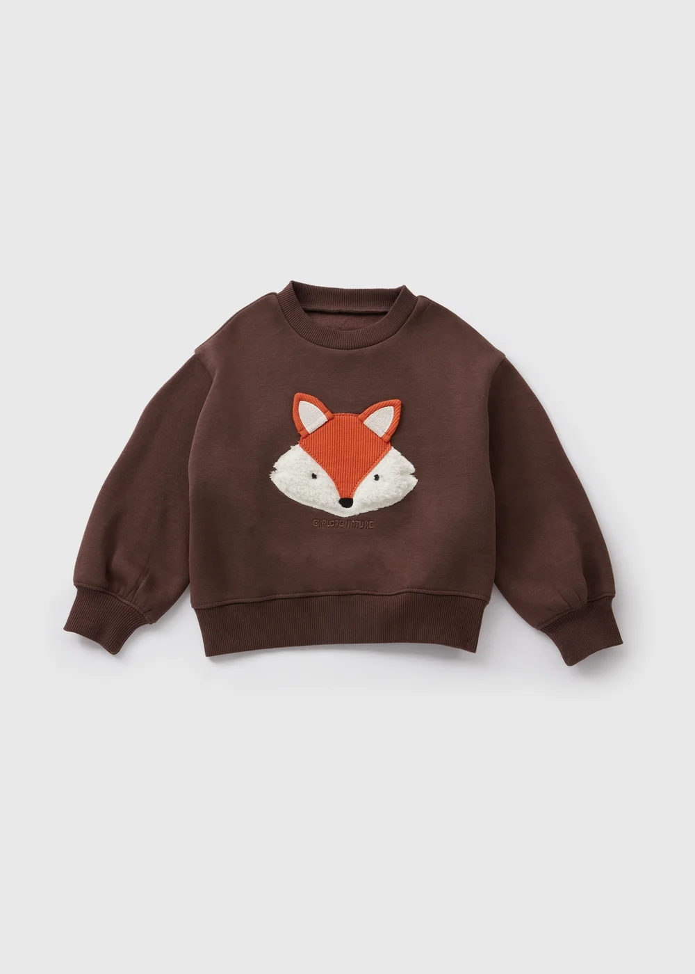 Boys Brown Fox Sweatshirt (1-7yrs) - 1-1.5 Yrs Image 1