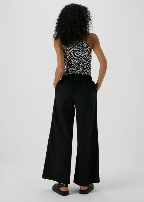 Black Pleat Front Trousers - 8 Image 2