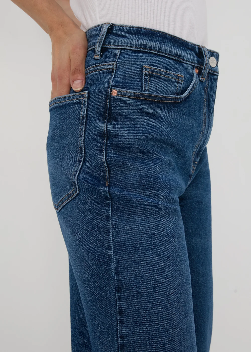 Papaya Petite Indigo Wide Leg Jeans - 6 Image 3