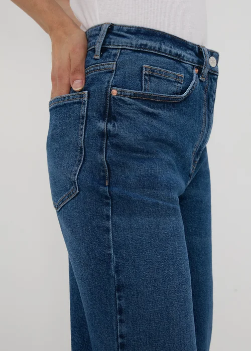 Papaya Petite Indigo Wide Leg Jeans - 6 Image 3