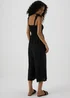 Black Embroidered Hem Jumpsuit - 8 Image 2