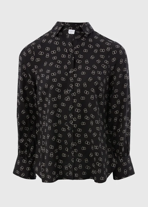 Black Link Print Shirt - 8 Image 4