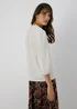 Cream High Neck Lace Blouse - Size 8 Image 2