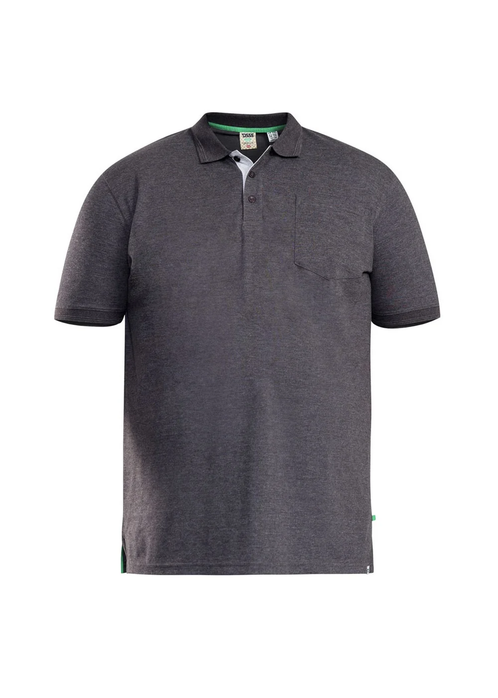 Duke Charcoal Grant Pique Kingsize Polo Shirt - 2XL Image 1