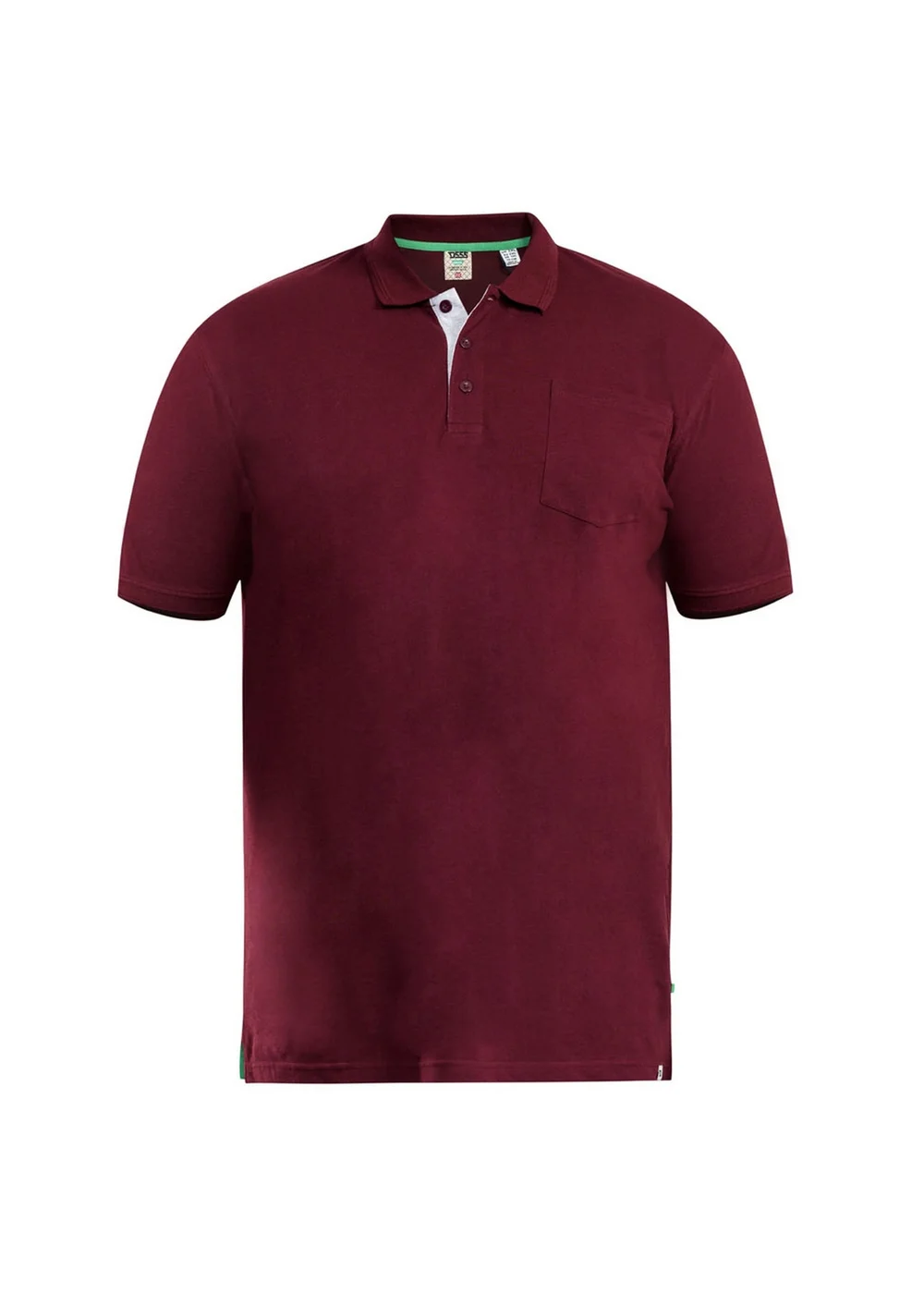 Duke Maroon Grant Pique Kingsize Polo Shirt - 2XL Image 1