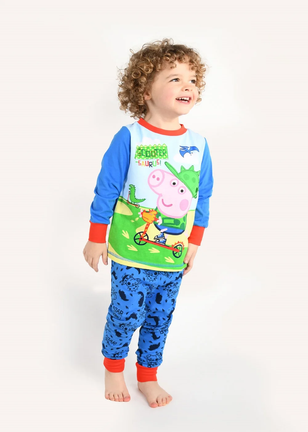 Peppa Pig Kids Blue Pyjama Set (12 mths- 4yrs) - Age 12 - 18 Months Image 1