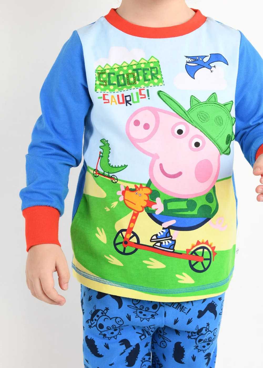 Peppa Pig Kids Blue Pyjama Set (12 mths- 4yrs) - Age 12 - 18 Months Image 3