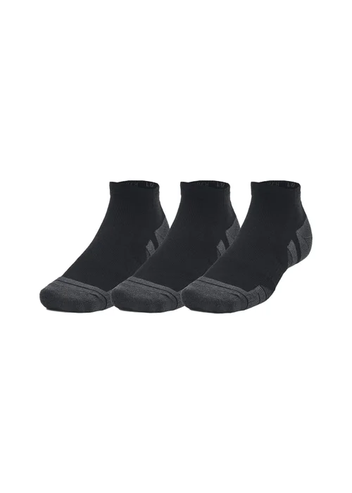 Under Armour Black Performance Tech Socks (Pack of 3) - Medium Image 1