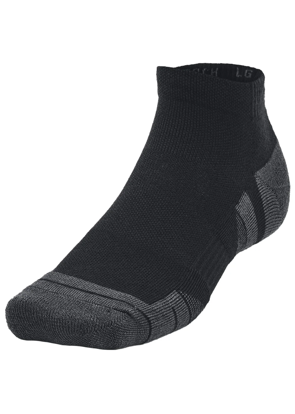 Under Armour Black Performance Tech Socks (Pack of 3) - Medium Image 3
