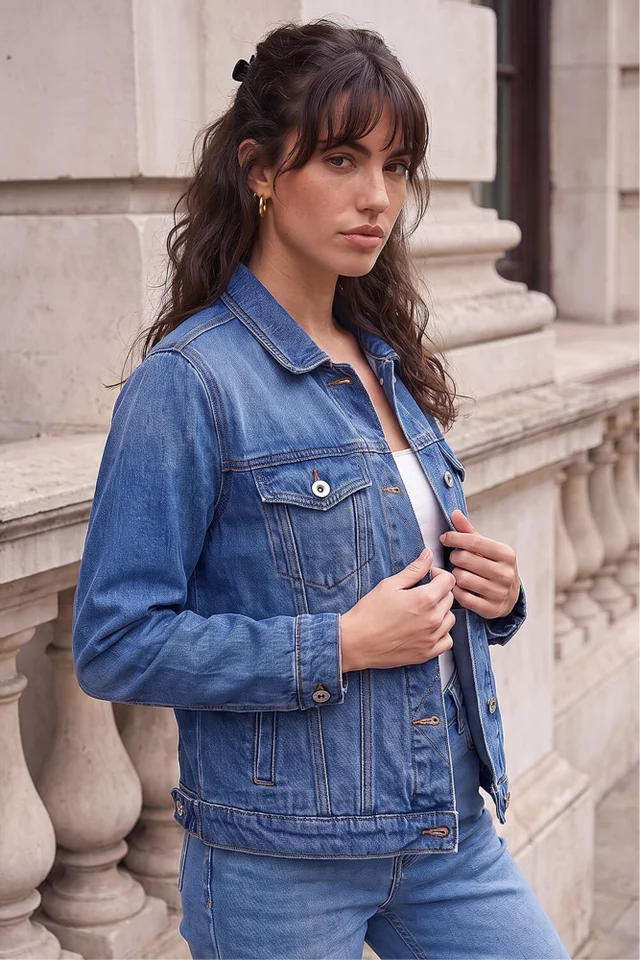 Roman Blue Classic Cotton Denim Jacket