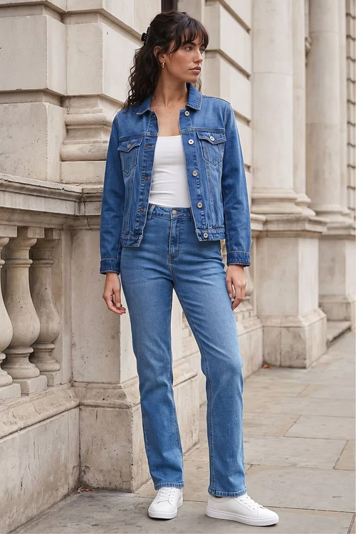 Roman Blue Classic Cotton Denim Jacket - 14 Image 3