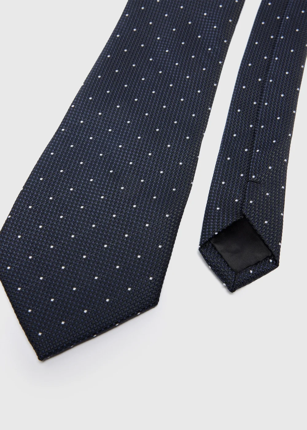 Taylor & Wright Navy Polka Dot Tie - One Size Image 2