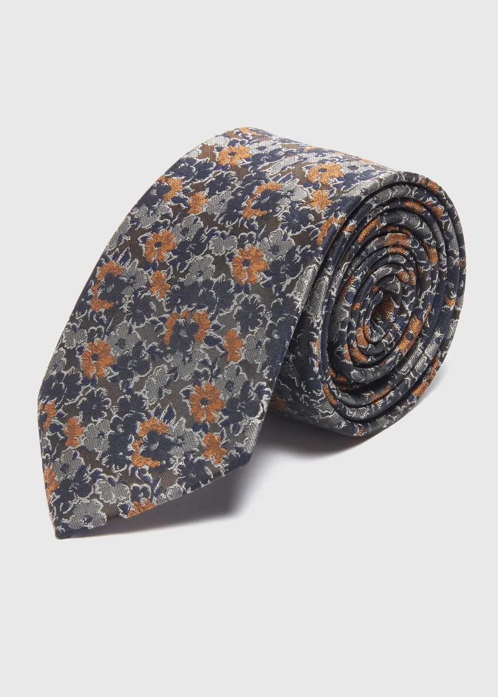 Taylor & Wright Black Rust Floral Tie - One Size Image 1