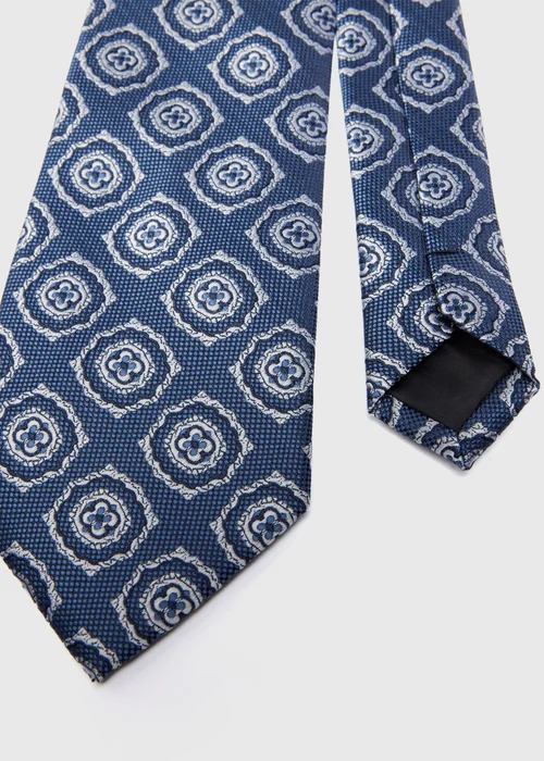 Taylor & Wright Blue Geometric Tie - One Size Image 2