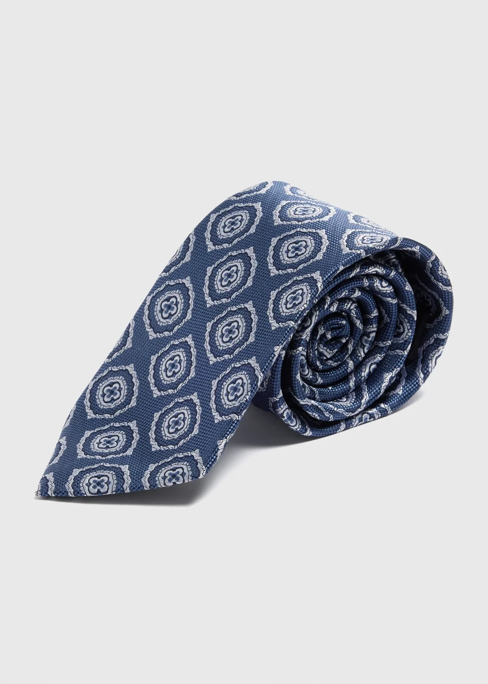 Taylor & Wright Blue Geometric Tie - One Size Image 1