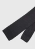 Taylor & Wright Black Knitted Tie - One Size Image 2
