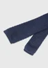 Taylor & Wright Navy Knitted Tie - One Size Image 2